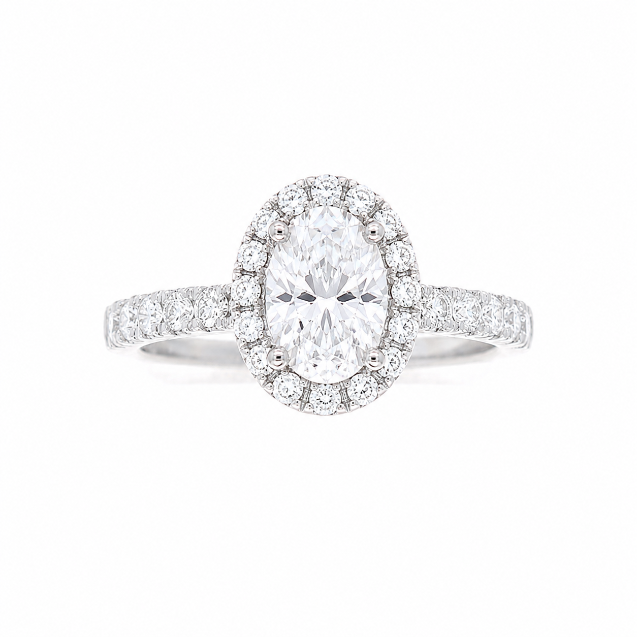 Ladies 14kt White Gold 0.46cts Diamond Engagement Ring Setting