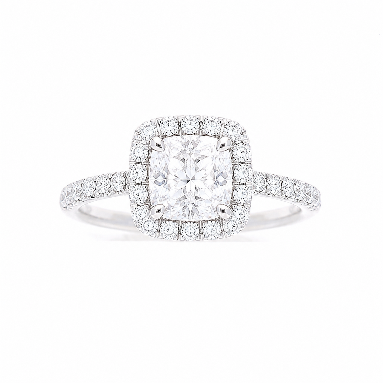 Ladies 18kt White Gold 0.45cts Diamond Engagement Ring Setting