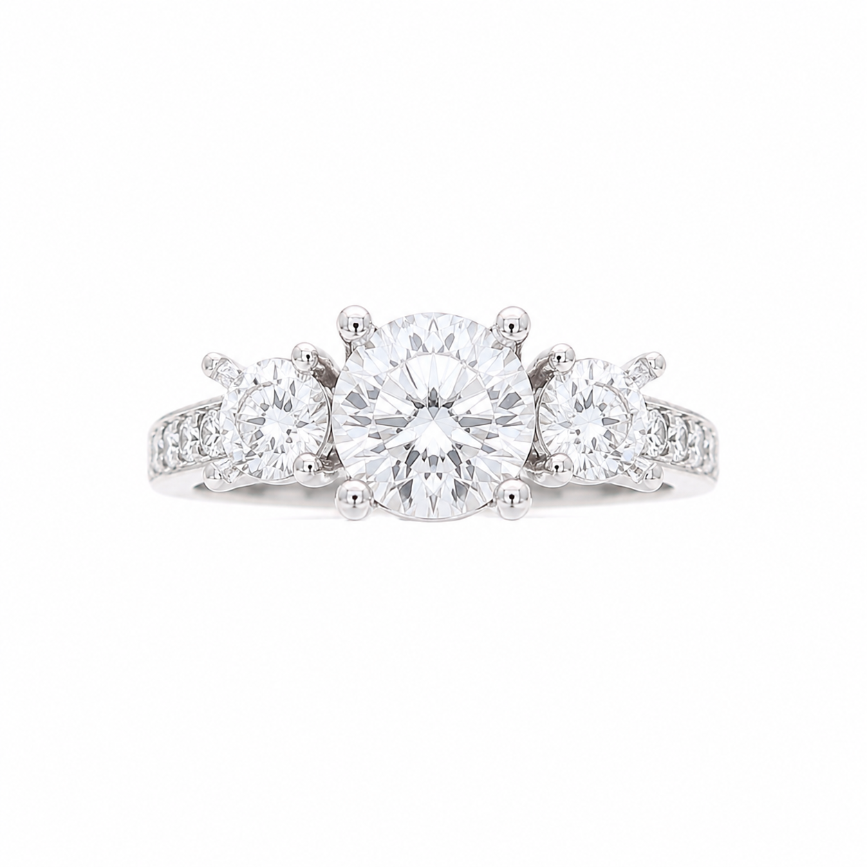 Ladies Platinum 0.55cts Diamond Engagement Ring Setting