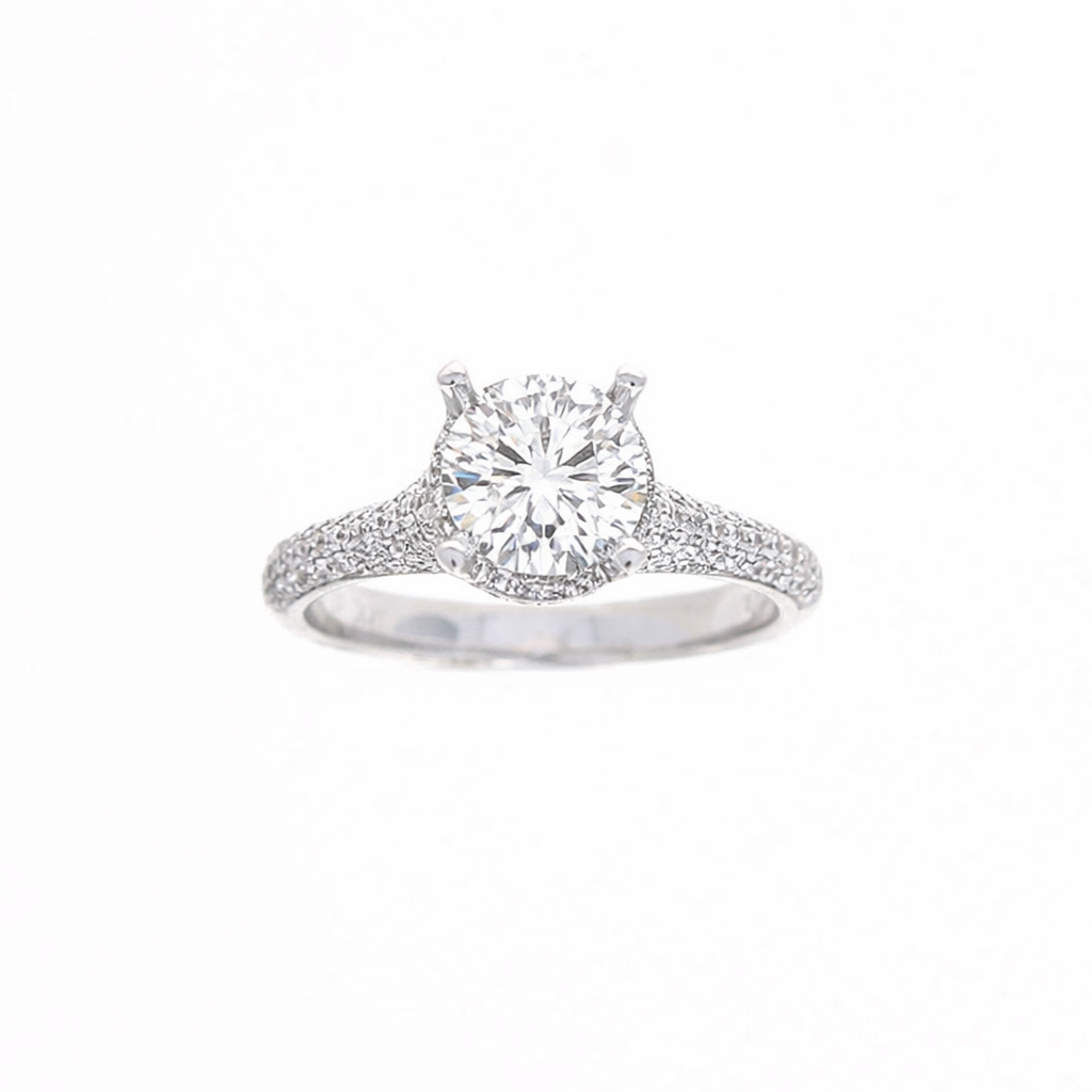 Ladies 18kt White Gold 0.46cts Diamond Engagement Ring Setting By Simon G
