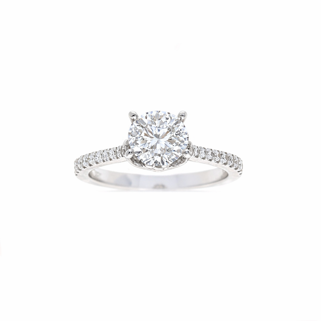 Ladies 18kt White Gold 0.26cts Diamond Engagement Ring Setting By Simon G