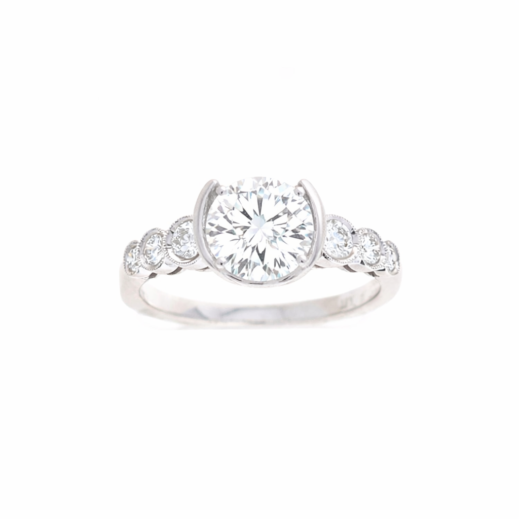 Ladies 18kt White Gold 0.37cts Diamond Engagement Ring Setting By Simon G