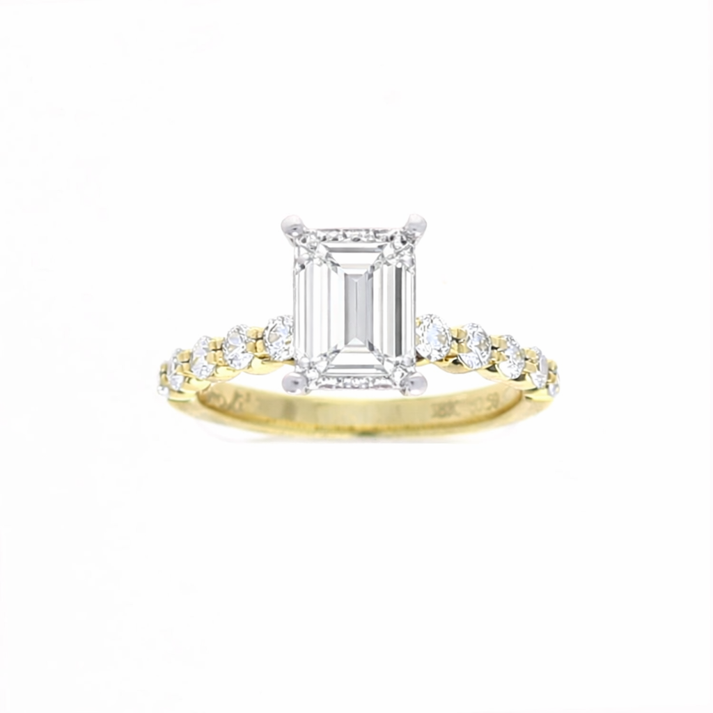 Ladies 18kt Yellow Gold 0.50ct Diamond Engagement Ring Setting