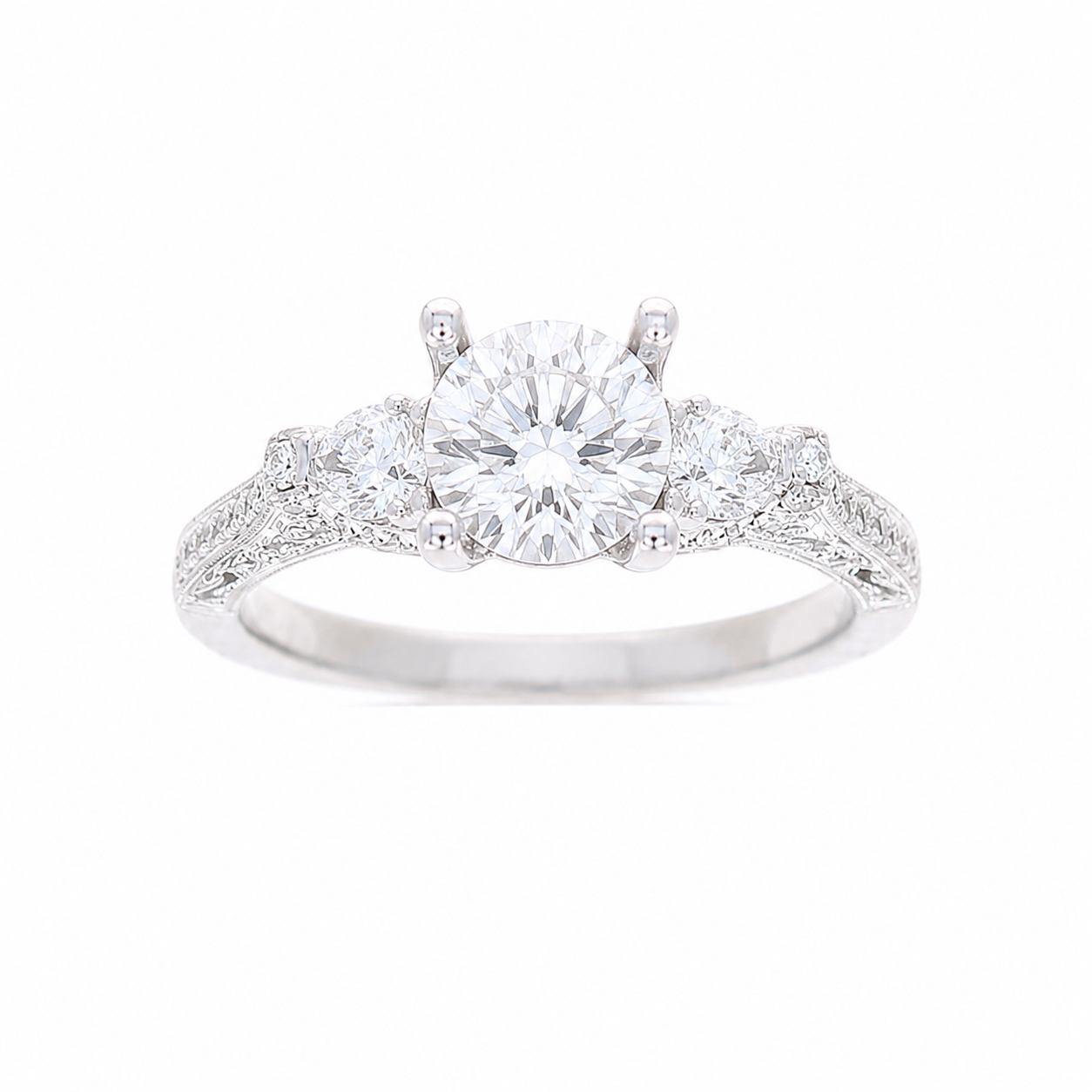 Ladies 18kt White Gold 0.56cts Diamond Engagement Ring Setting