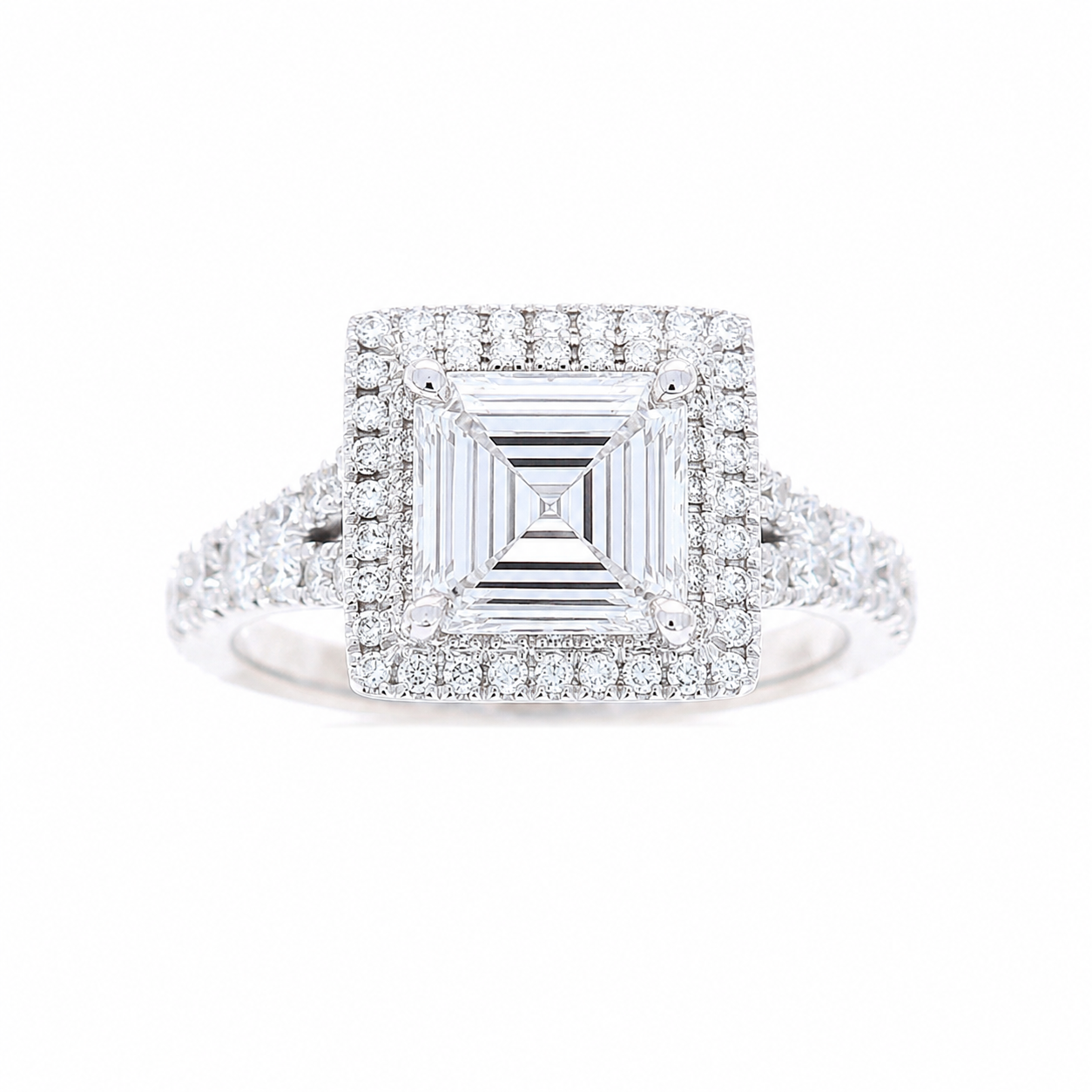 Ladies 14kt White Gold 0.60cts Diamond Engagement Ring Setting