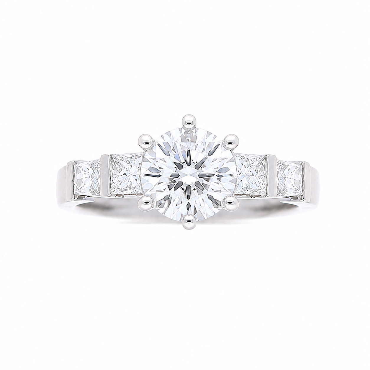 Ladies Platinum 0.77cts Diamond Engagement Ring Setting