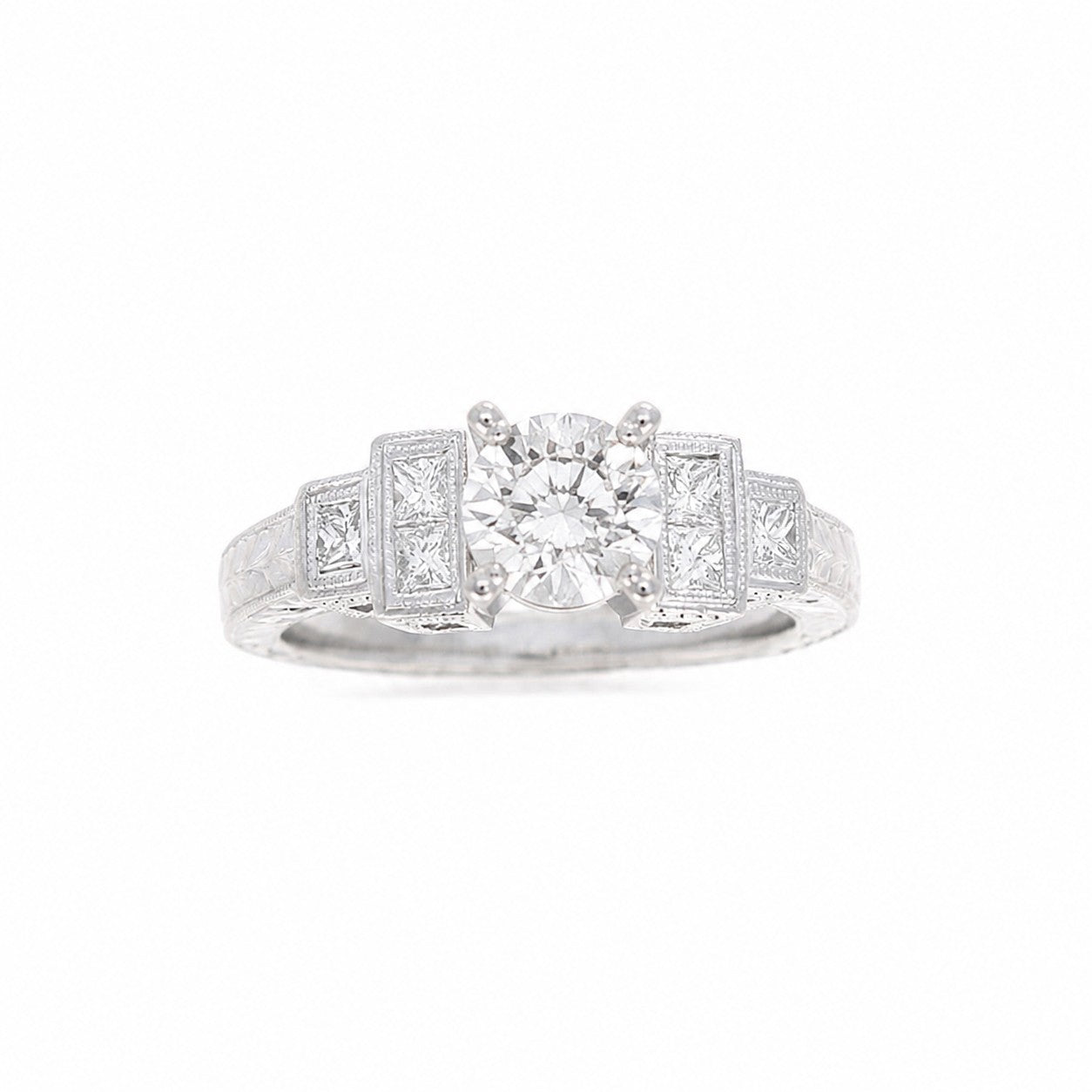 Ladies Platinum 0.33cts Diamond Engagement Ring Setting
