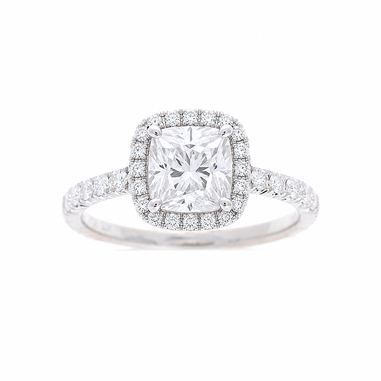 Ladies 18kt White Gold 0.19cts Diamond Engagement Ring Setting By Simon G
