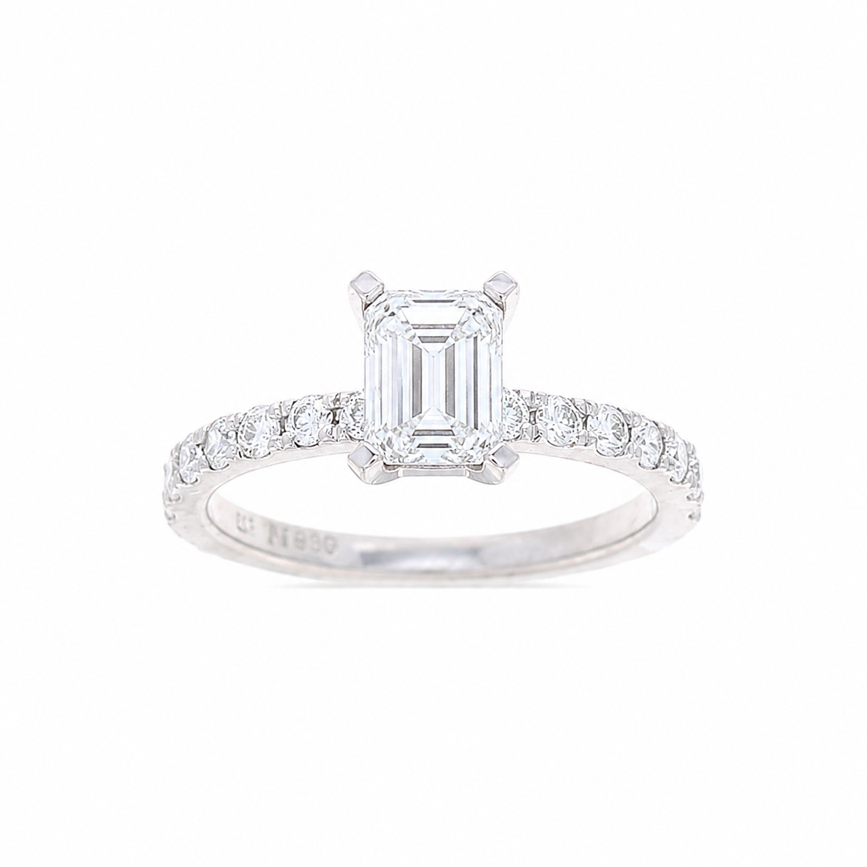 Ladies Platinum 0.42cts Diamond Engagement Ring Setting