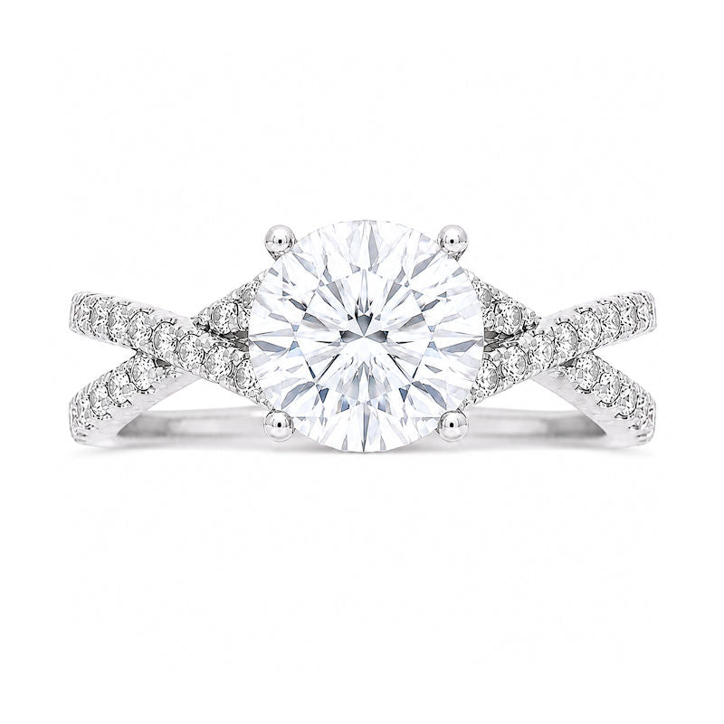 Ladies 14kt White Gold 0.59cts Diamond Engagement Ring Setting