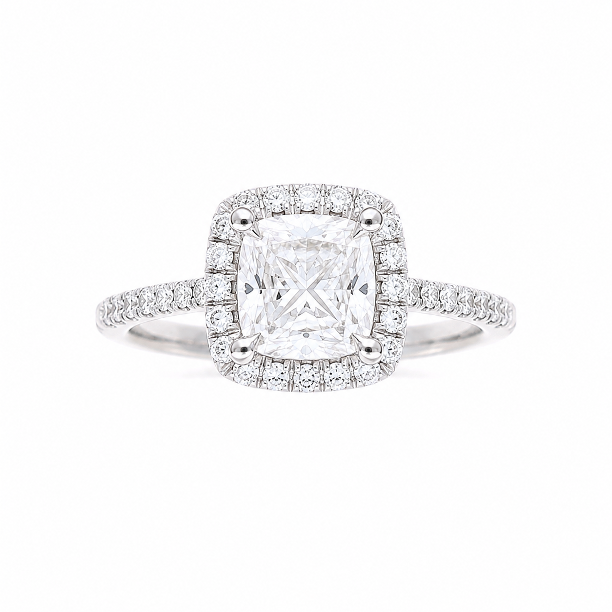 Ladies 14kt White Gold 0.28cts Diamond Engagement Ring Setting
