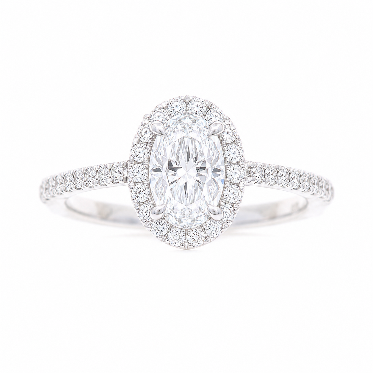 Ladies 14kt White Gold 0.29cts Diamond Engagement Ring Setting