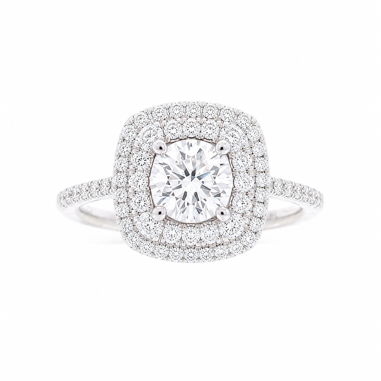 Ladies 14kt White Gold 0.30cts Diamond Engagement Ring Setting