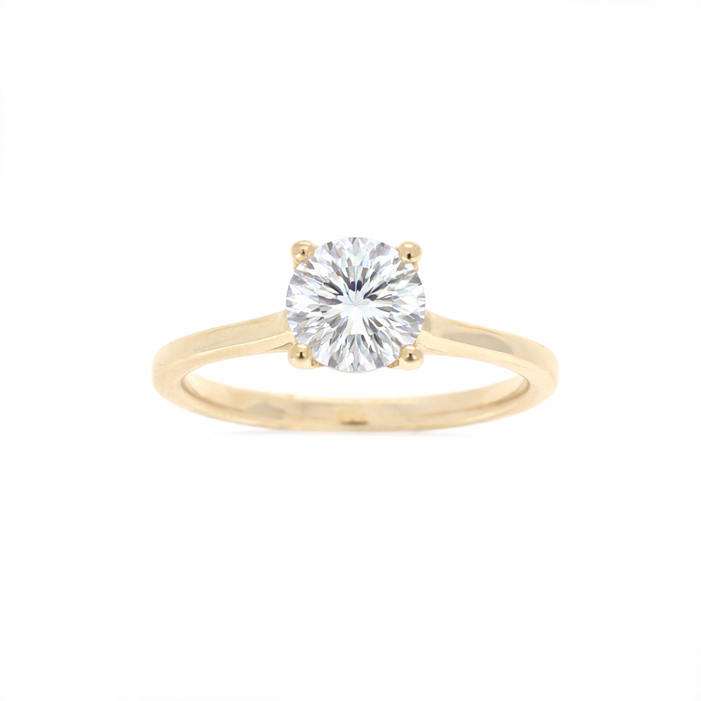 Ladies 14kt Yellow Gold 0.06cts Diamond Engagement Ring Setting