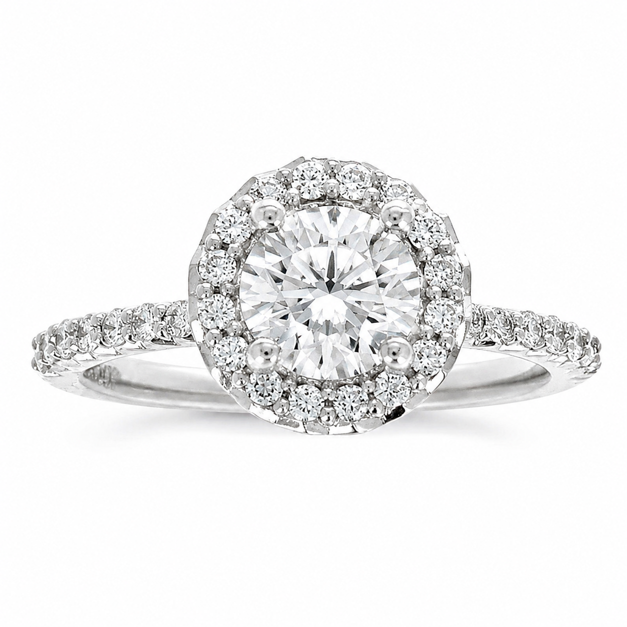 Ladies 14kt White Gold 0.35cts Diamond Engagement Ring Setting