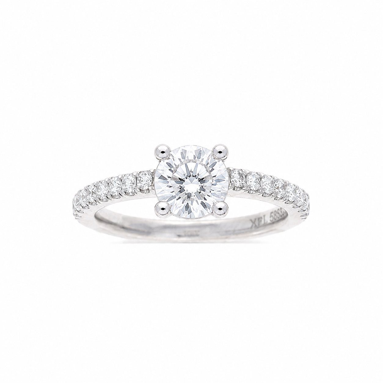 Ladies 14kt White Gold 0.39cts Diamond Engagement Ring Setting