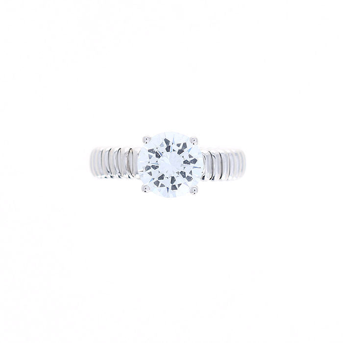 Ladies 14kt White Gold Solitaire Engagement Ring Setting
