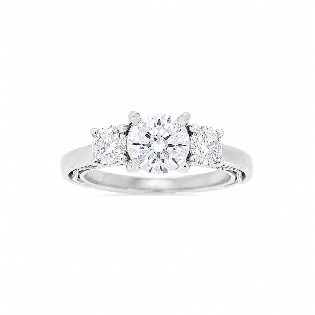 Ladies 14kt White Gold 0.47cts Diamond Engagement Ring Setting