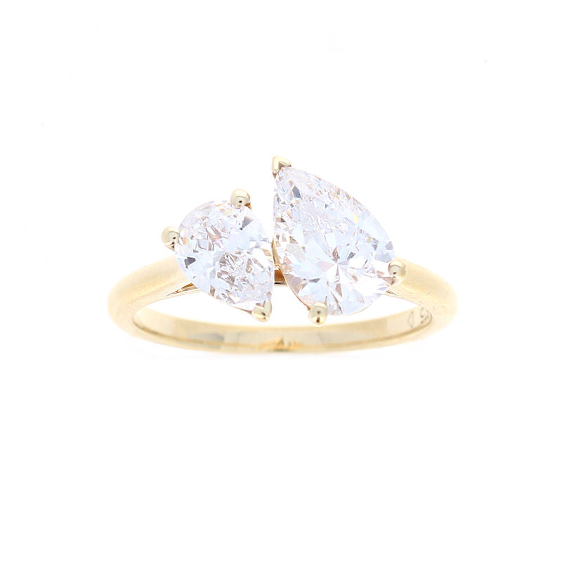 Ladies 14kt Toi Et Moi Diamond Engagement Ring Sample Setting