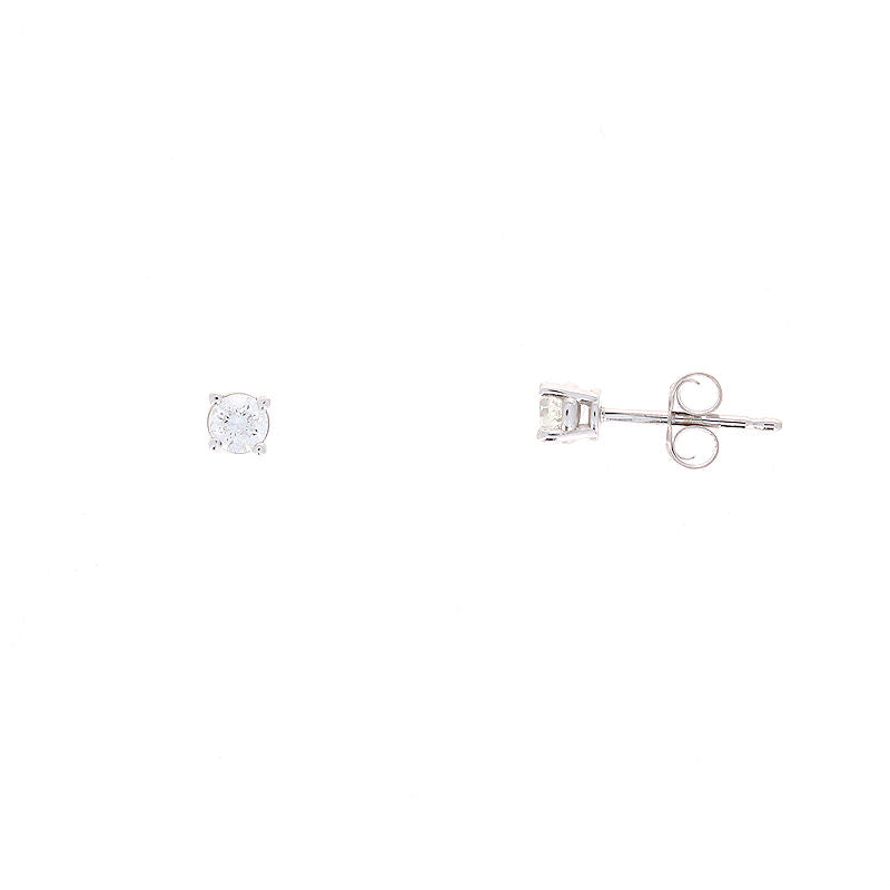 Ladies 14kt White Gold 0.20cts Diamond Earrings