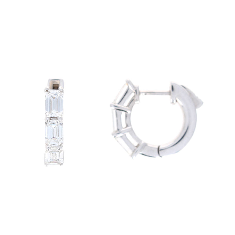 Ladies 14kt White Gold 1.64cts Diamond Earrings