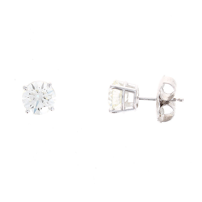 Ladies 14kt White Gold 2.40cts Diamond Earrings