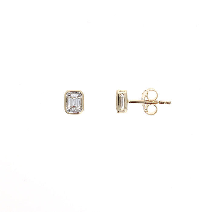 Ladies 14kt Yellow Gold 0.24cts Diamond Earrings