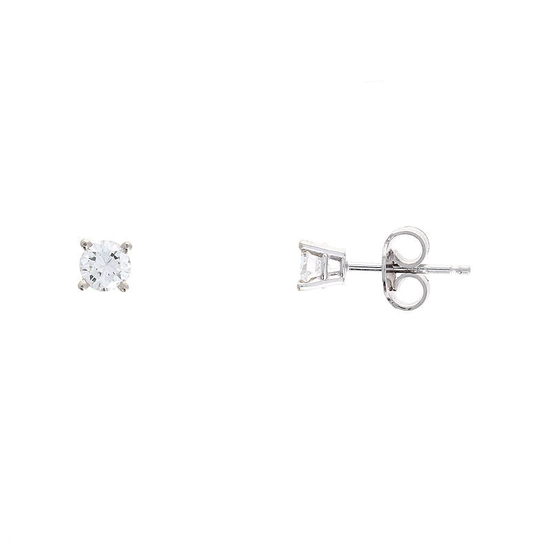 Ladies 14kt White Gold 0.40cts Diamond Earrings
