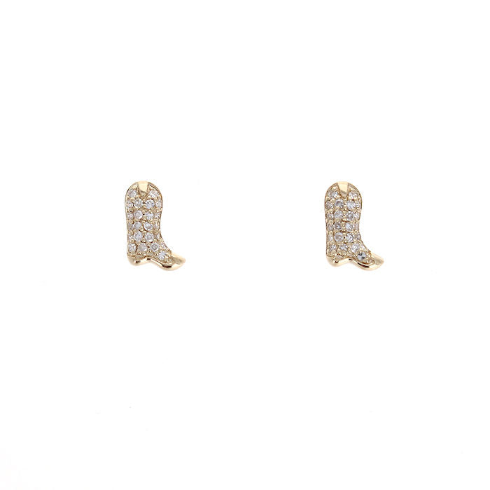 Ladies 14kt Yellow Gold 0.19cts Diamond Earrings