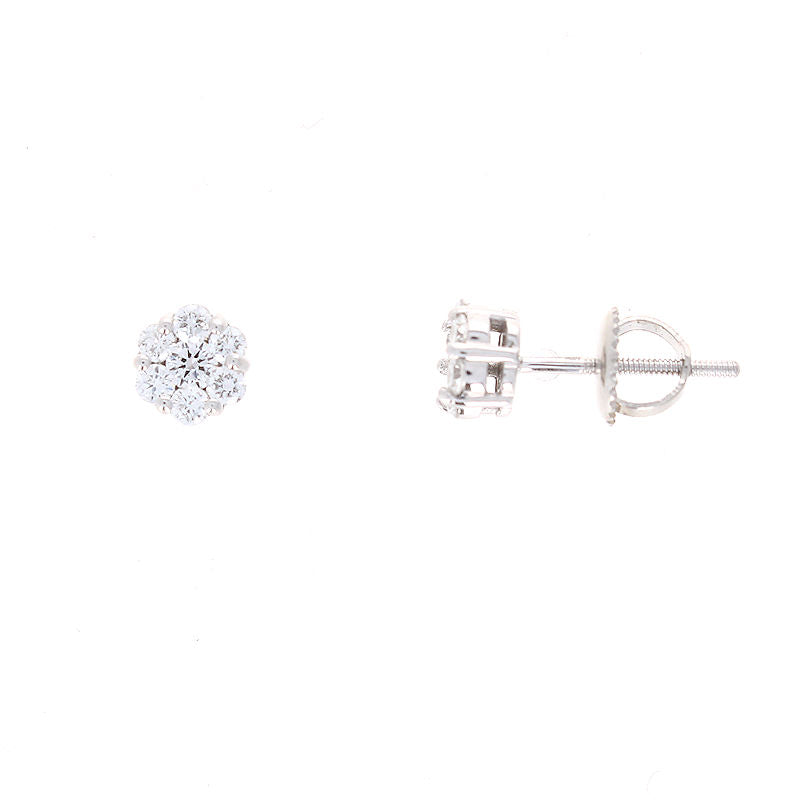 Ladies Platinum 0.47cts Diamond Earrings