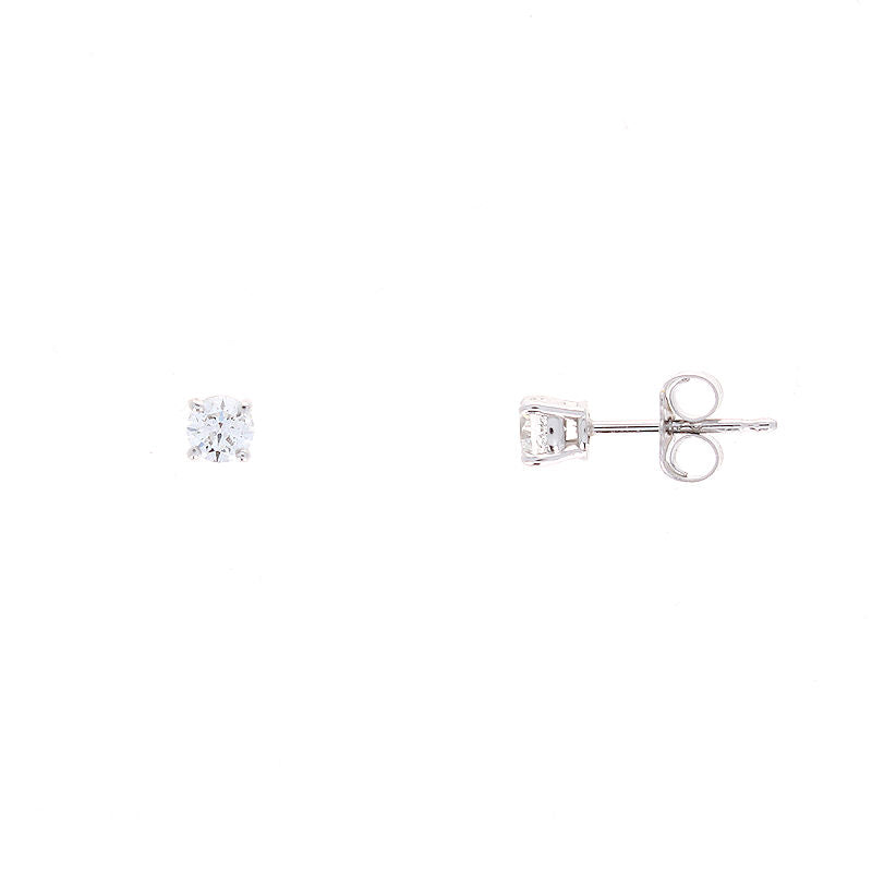 Ladies 14kt White Gold 0.33cts Diamond Stud Earrings