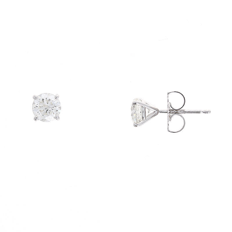 Ladies 14kt White Gold 1.20cts Diamond Stud Earrings