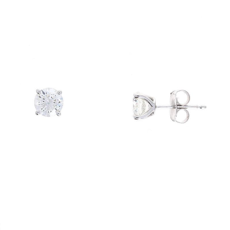 Ladies 14kt White Gold 1.20cts Diamond Stud Earrings