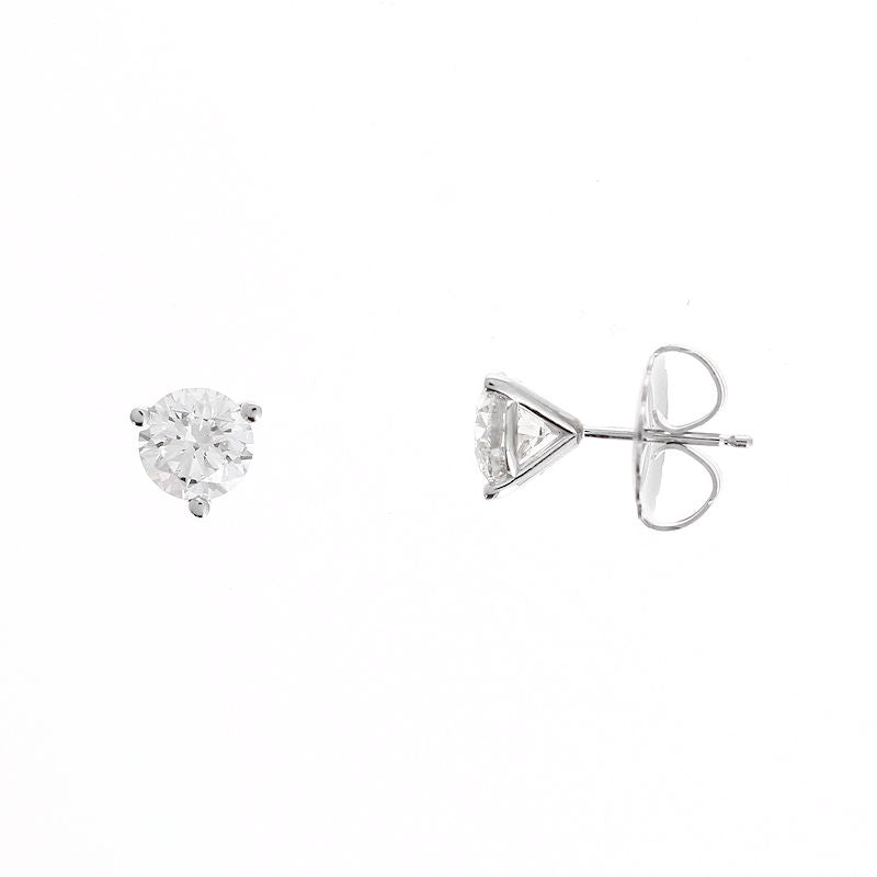 Ladies 14kt White Gold 2.00cts Diamond Stud Earrings