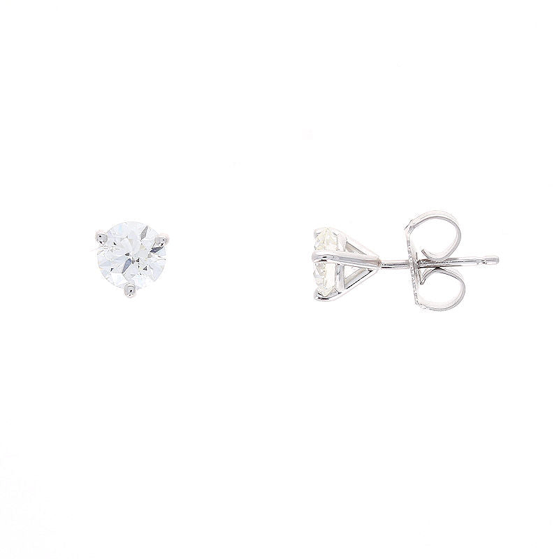 Ladies 14kt White Gold 1.20cts Diamond Stud Earrings