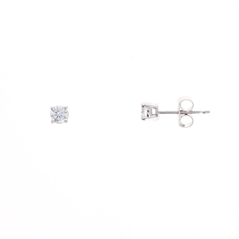 Ladies 14kt White Gold 0.25cts Diamond Stud Earrings