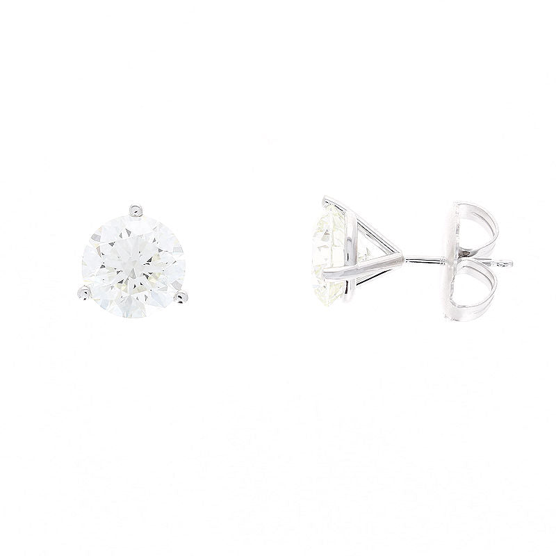 Ladies 14kt White Gold 5.13cts Diamond Stud Earrings