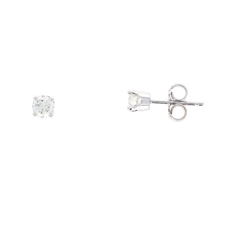 Ladies 14kt White Gold 0.43cts Diamond Stud Earrings