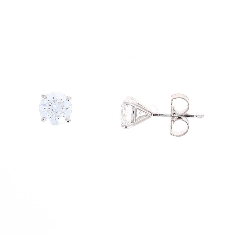 Ladies 14kt White Gold 1.60cts Lab Grown Diamond Stud Earrings