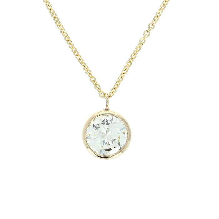 Ladies 14kt Yellow Gold 1.15ct Diamond Pendant