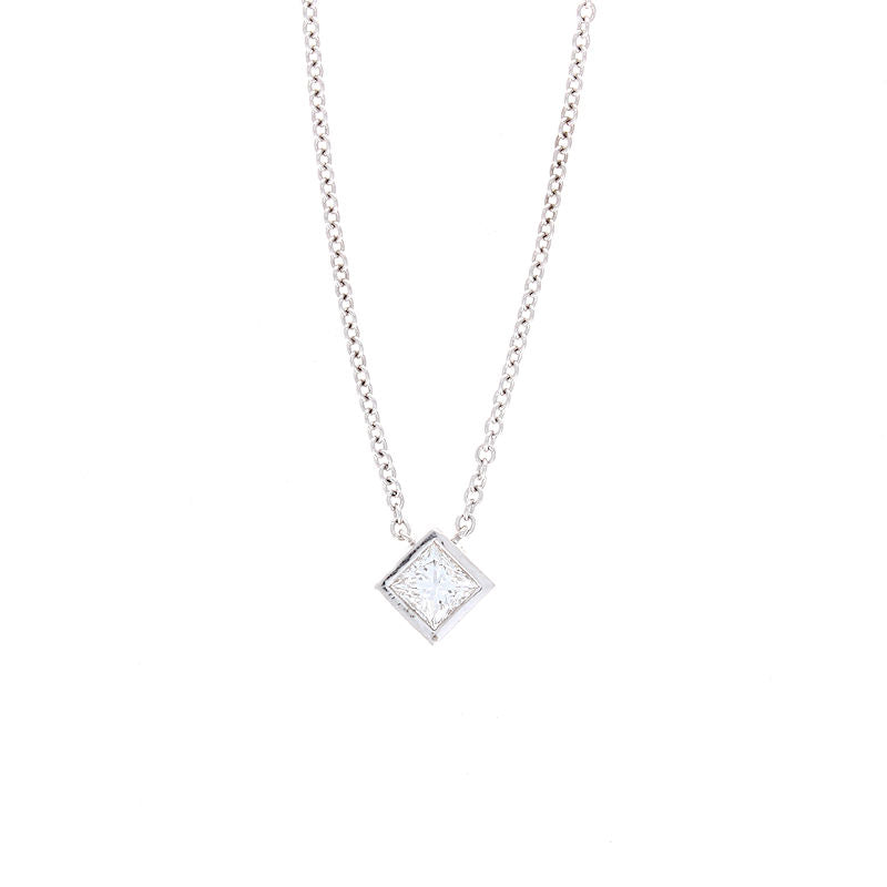 Ladies 14kt White Gold 0.29ct Diamond Pendant