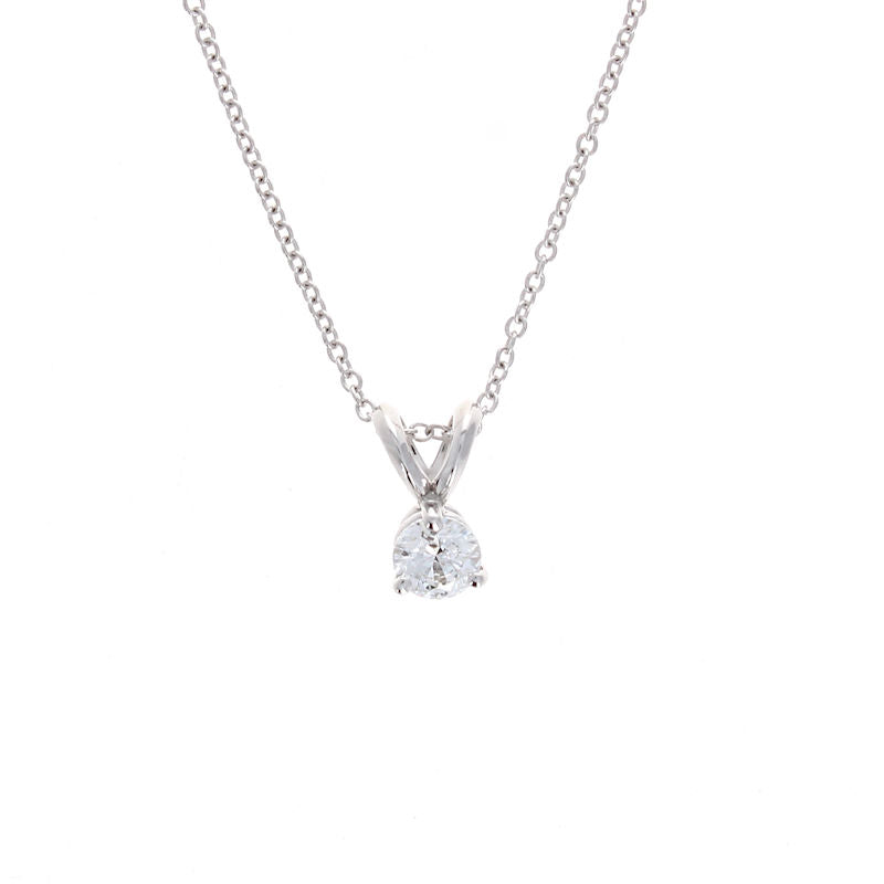14kt White Gold 0.25ct Diamond Necklace