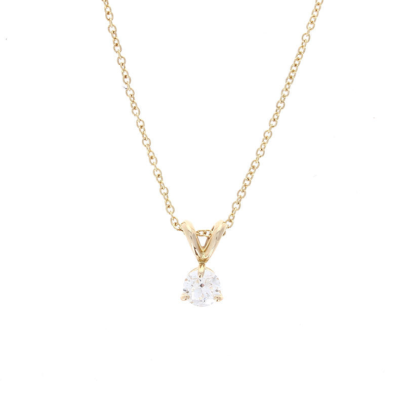 Ladies 14kt Yellow Gold 0.33ct Diamond Necklace