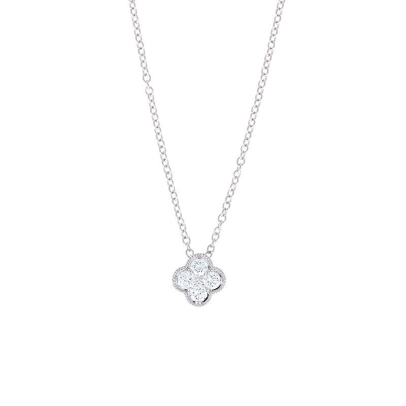 Ladies 14kt White Gold 0.26cts Diamond Pendant