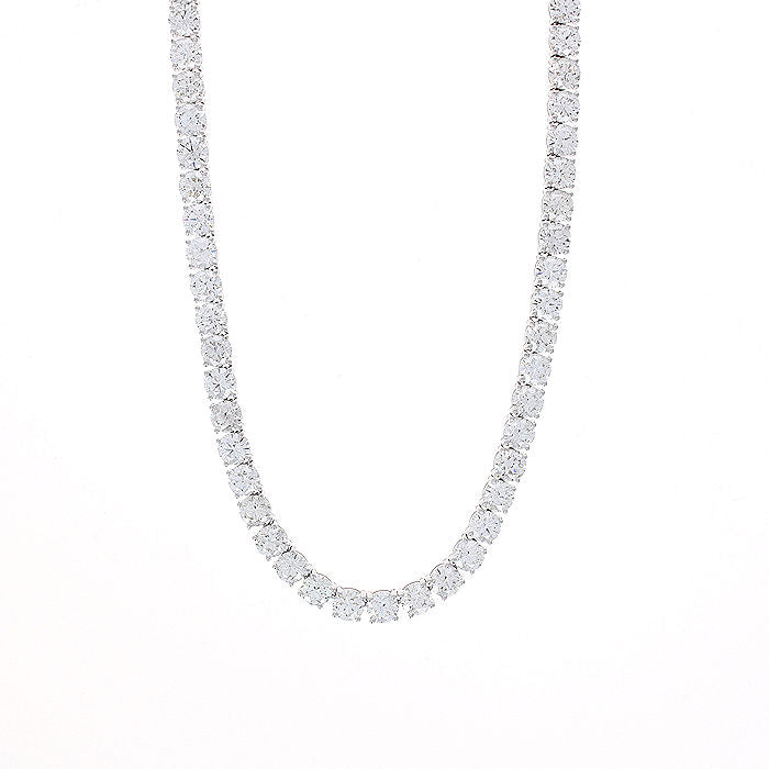 Ladies 14kt White Gold 30.16cts Diamond Riviera Necklace