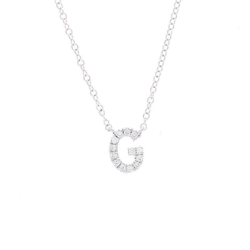Ladies14kt White Gold 0.06cts Diamond Pendant
