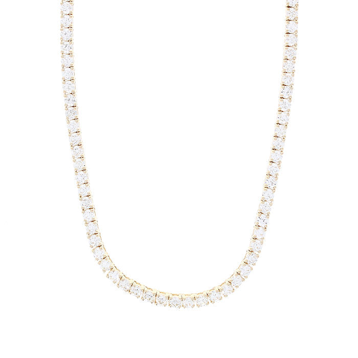Ladies 14kt Yellow Gold 7.00cts Diamond Riviera Necklace
