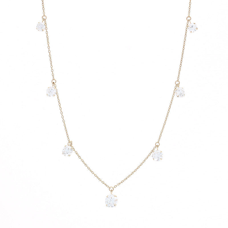 Ladies 14kt Yellow Gold 2.10cts Lab Grown Diamond Necklace