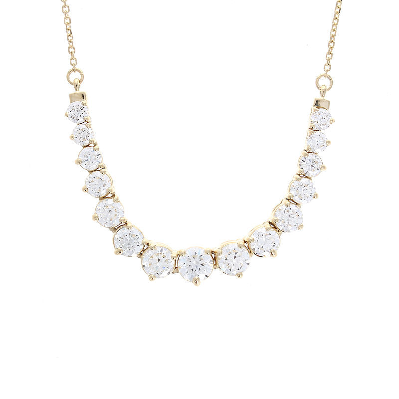 Ladies 14kt Yellow Gold 3.00cts Diamond Necklace