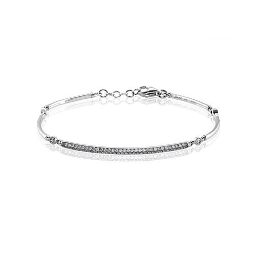 Ladies 18kt White Gold 0.48cts Diamond Bracelet